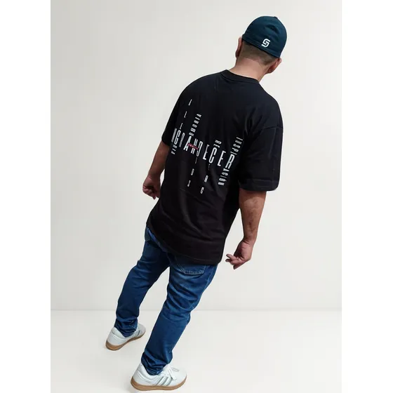 Camiseta Oversize 194007 Negro - Ferxxo
