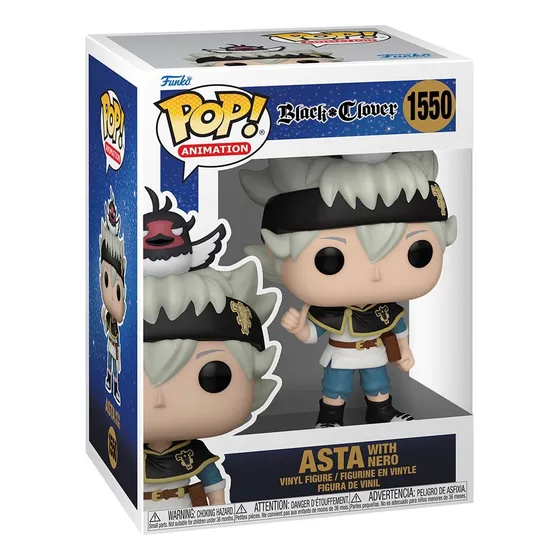 Funko Pop Asta With Nero #1550 Black Clover Black Bulls