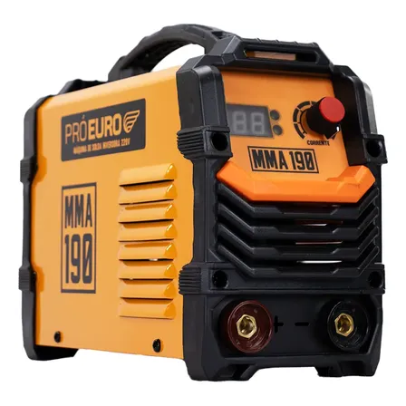Máquina Solda Inversora Mma 190a 220v Pró Euro Laranja 220v
