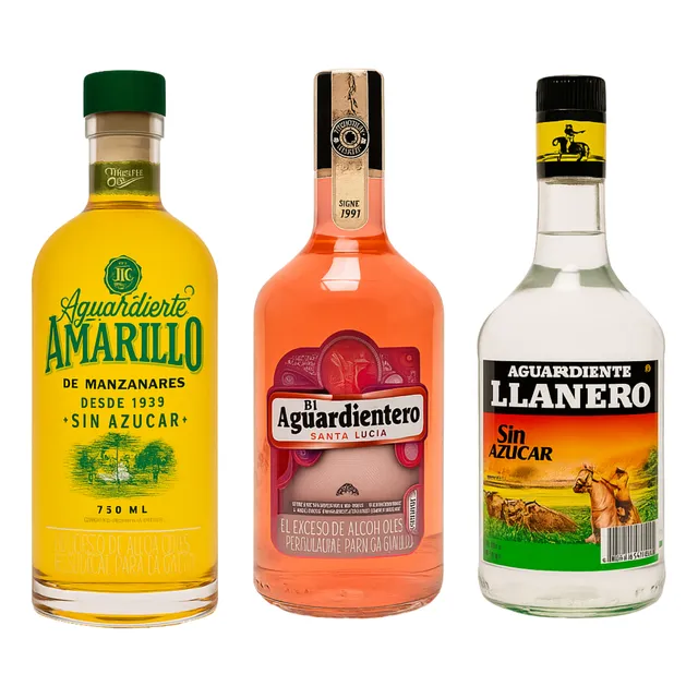 Aguardiente Amarillo Llanero Lu - mL a $26