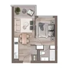 1 dormitorio  |  1 baño