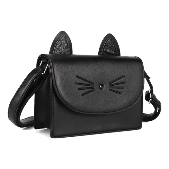 Bolso Afkomst Con Diseño De Gato Para Adolescente, Niñas +6