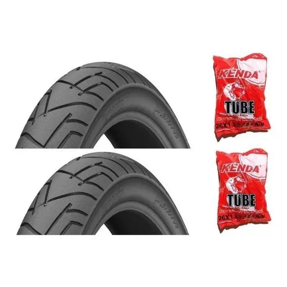 Kit 2 Pneu Levorin Praieiro Aro 26x1.95 + 2 Câmara 26 Kenda