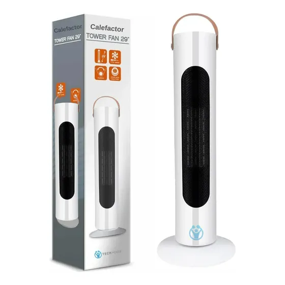 Caloventilador Estufa Ideal Baño Living Dormitorio Ceramico White