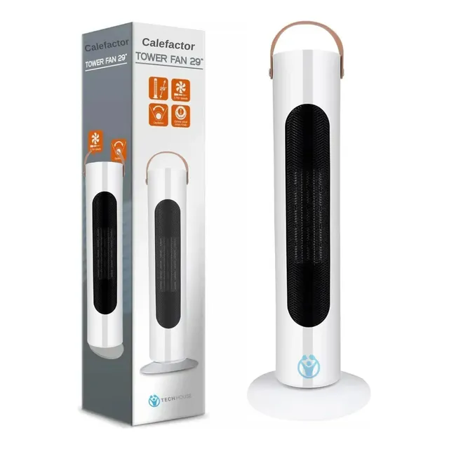 Caloventilador Estufa Ideal Baño Living Dormitorio Ceramico White