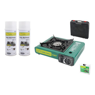 Estufa Portatil Para Camping Chef Parrilla Asador Y 2 Latas Estufa Portatil Para Camping Chef Parrilla Asador Y 2 Latas