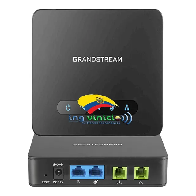 Adaptador Ata Voip Grandstream Ht812 2 Puertos Fxs Gateway