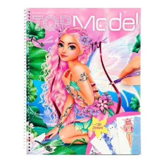 Libro Para Diseñar Y Colorear El Mundo De Fantasía Topmodel