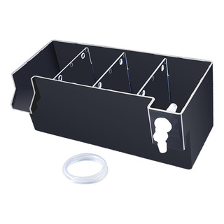 Aquário Peixe Tanque Filtro Caixa De Preto 24x10,5x10cm Aquário Peixe Tanque Filtro Caixa De Preto 24x10,5x10cm