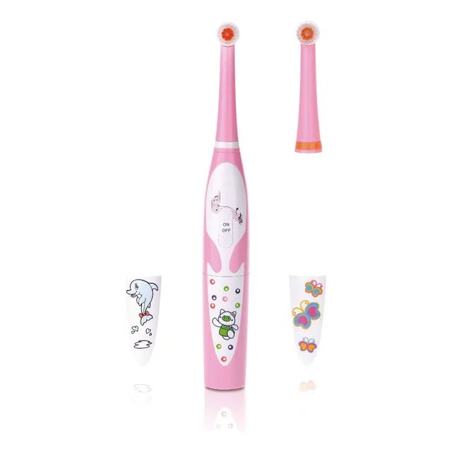 Cepillo Dental Musical Rosado Para Niños De 3 A 10 Años