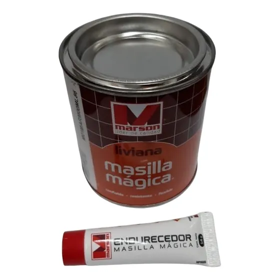 Combo De Masilla Mágica 350ml + Endurecedor 14gr Marson