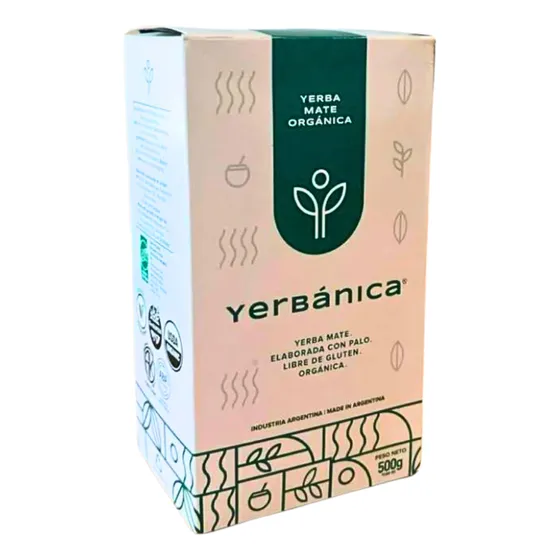 Yerba Mate Orgánica Yerbanica X 500 Gr - Sin Gluten
