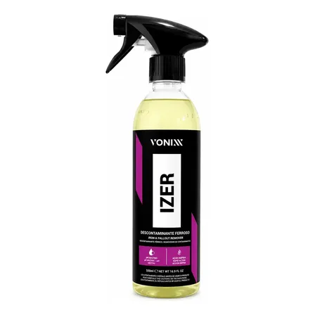 Limpa Rodas Izer Vonixx Descontaminante Ferroso Remove Ferrugem Ph Neutro 500ml