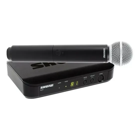Micrófono Shure BLX BLX24\u002FSM58 Dinámico Cardioide color negro | Cuotas sin interés