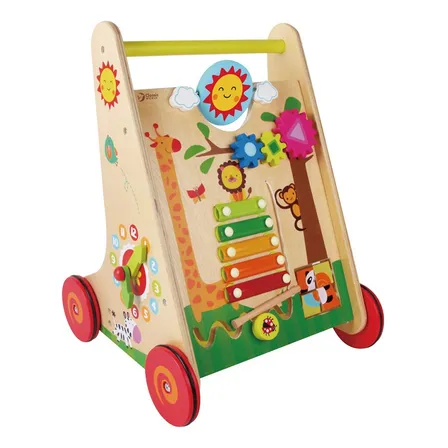 Caminador De Madera Happy Learning - Kidscool Color Multicolor