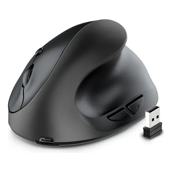 Ratón Vertical Inalámbrico Ergonómico Recargable 3 Level Dpi