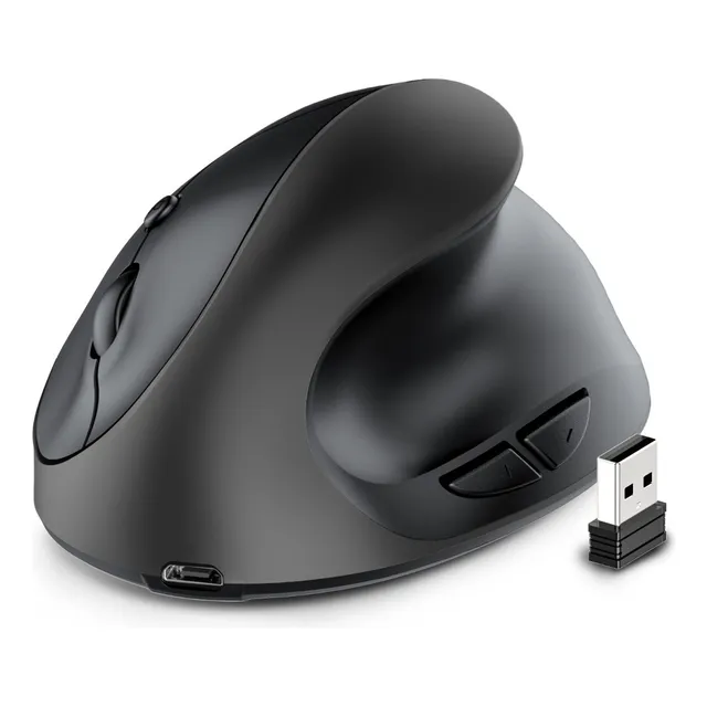 Ratón Vertical Inalámbrico Ergonómico Recargable 3 Level Dpi