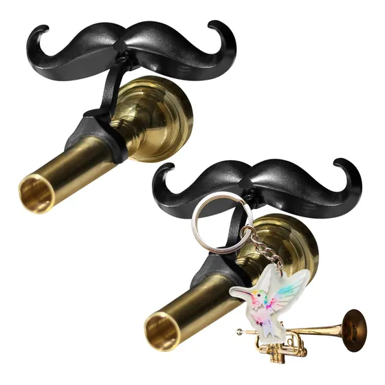 2 Peces Boquilha Clip Mustache Para Trompetes E Trombones