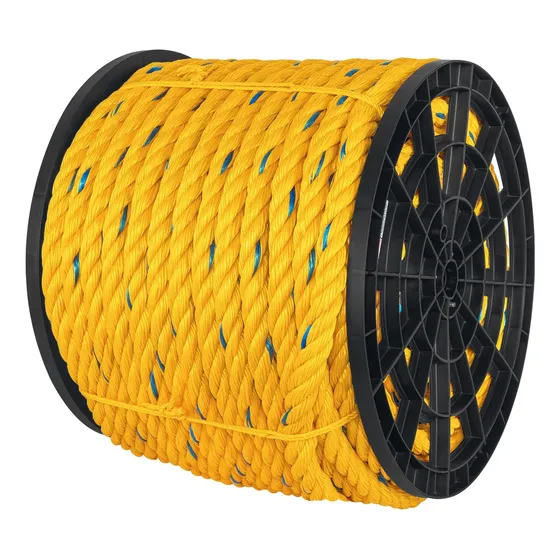 Cuerda Amarilla De Polipropileno 25mm, Carrete 102m 40182 Color Amarillo