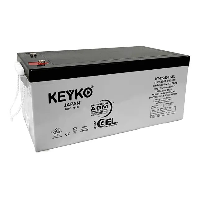 Bateria Gel Inversores 12v 250ah Real 262 Amp Ciclo Profundo