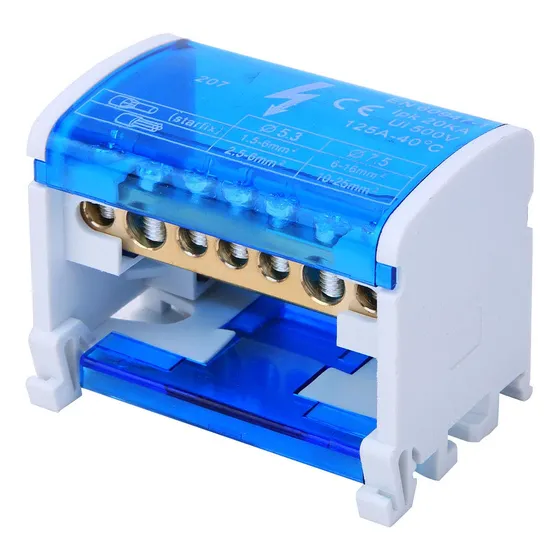 Barra Repartidora Regleta Bipolar 2x7 Polos 125 Amperios