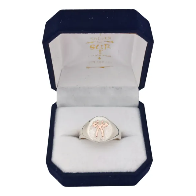 Anillo Plata Y Oro 9k Profesión Administración De Empresas
