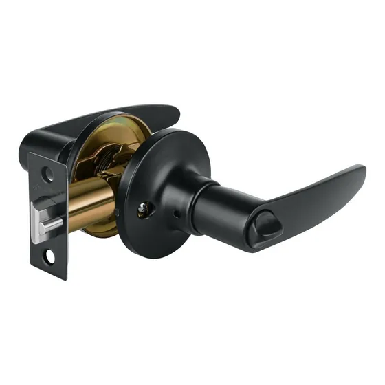 Cerradura Tipo Manija Negra Para Recamara Hermex Cema-6r