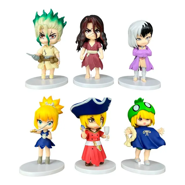 Figuras X6 Dr. Stone 8cm