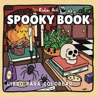 Spooky Book: Libro Para Colorear Para Adolecentes Y Adultos, Spooky Book: Libro Para Colorear Para Adolecentes Y Adultos,