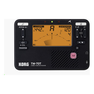 Metronomo-afinador Digital Korg Compacto - Tm-70t Bk Metronomo-afinador Digital Korg Compacto - Tm-70t Bk