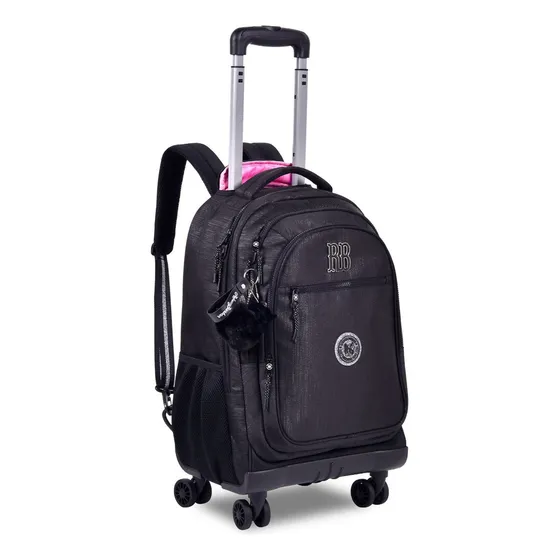 Mochila Carrinho E Costas Preta Rebecca Bonbon Clio Rb24529