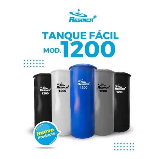 Tanque De Agua Cilindrico Resinca 1200 Litros