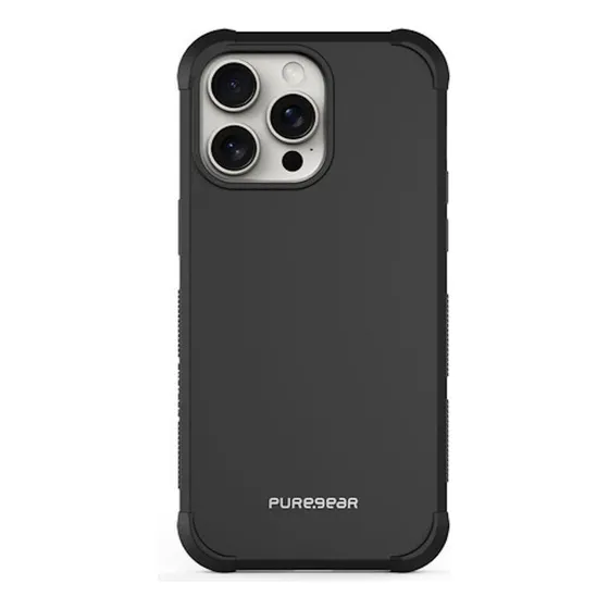 Funda Para iPhone 15 Pro Max Dualtek Puregear Ergonómico Tpu Negro