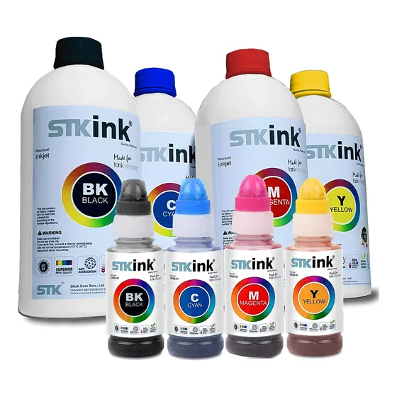 Tinta Stk Premium Para Epson L4260 L4160 T504 L4150 4 Litros Tinta 4x100ml 4xlitro Kmcy