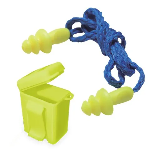 Tapón Auditivo Reusable Mr Seguridad 100 Pzas Sq1004 Hv Color Azul con amarillo