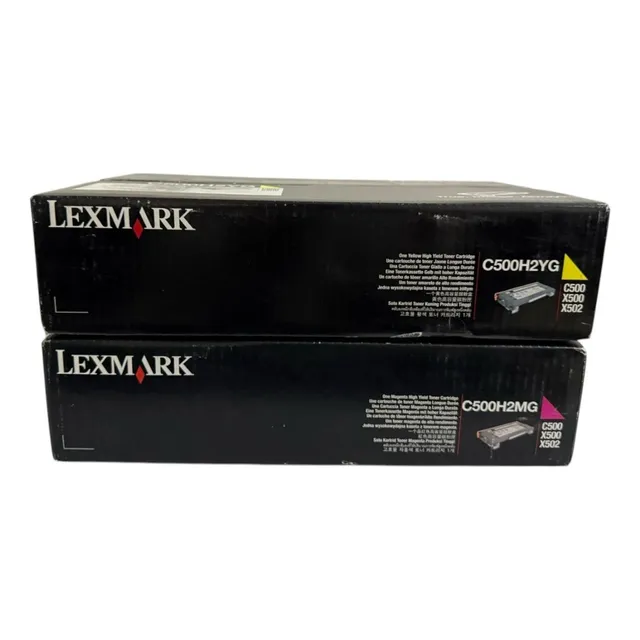 Pack Kit 2 Toner Lexmark C500h2mg, C500h2yg