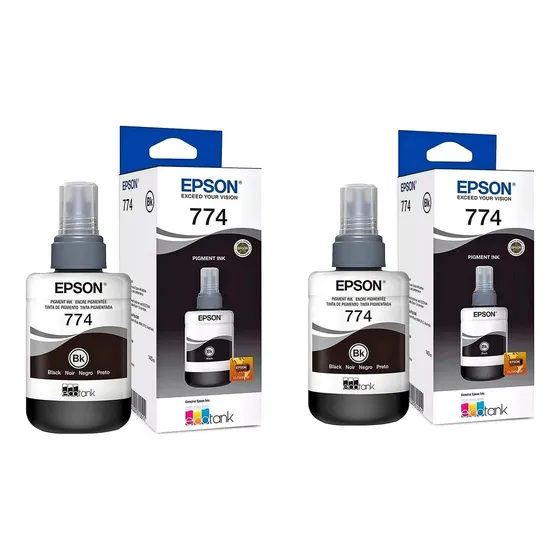 2x Tinta Epson Original L1455 L656 L606 T774120 Pigmentada