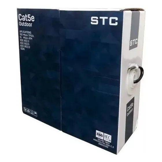 Bobina De Cable De Red Utp Cat5e Exterior 100m Marca Stc