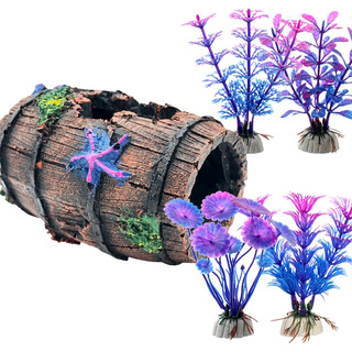 Plantas Artificiales Para Acuario Estrella Mar Roto Barril Plantas Artificiales Para Acuario Estrella Mar Roto Barril