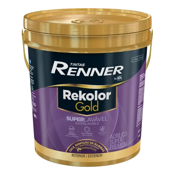 Pintura Rekolor Gold Superlavable Renner- Megacolor 