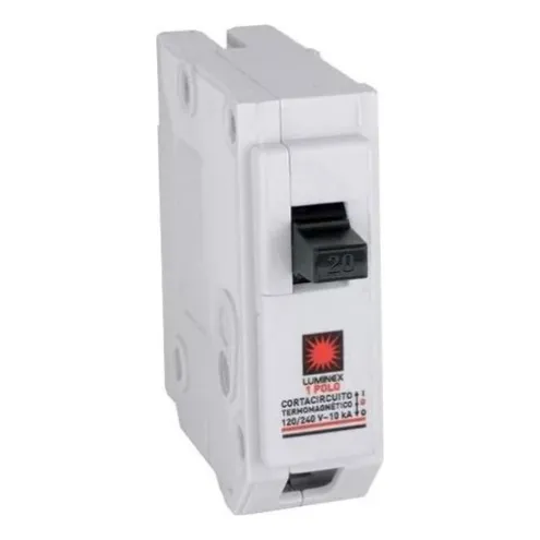 Taco Breaker Enchufable Monopolar Luminex 20 Amperios