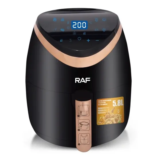 Freidora De Aire  Con Panel Digital Sin Aceite   Raf 