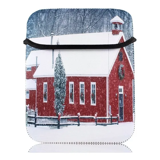 Qtqgoitem 9.7 10  10.1  Tablet Pc Casa Roja Bolsa Manga