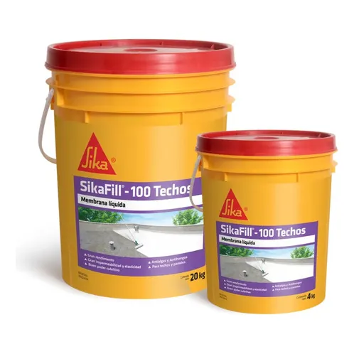 Sikafill-100 Techos Sika 20lts + Balde Pintor