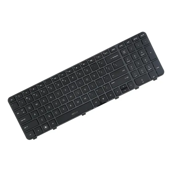 Teclado Hp Pavilion Dv6-7200 Dv6-7300 Dv6t-7000 Com Moldura Cor Preto Idioma Inglês Us