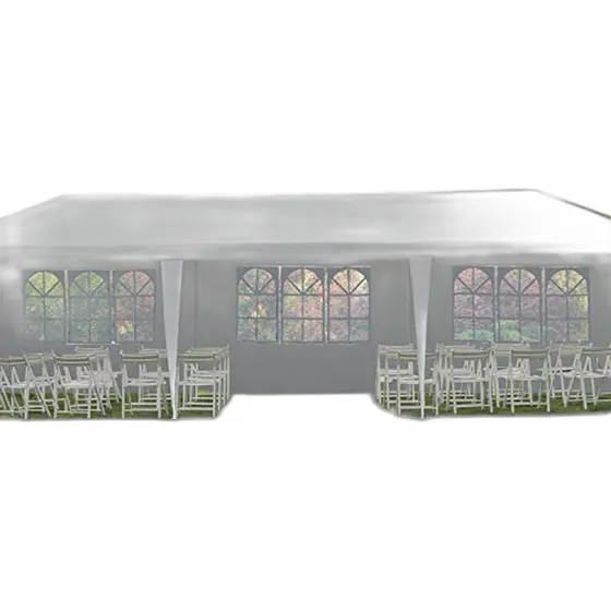 Carpa Gazebo 10x30 Para Eventos Al Aire Libre Con 5 Paredes 