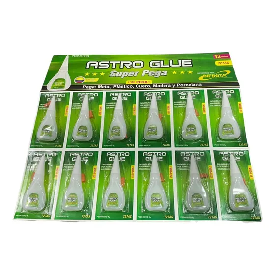 Blister Super Pega Liquida Instantánea Astro Glue