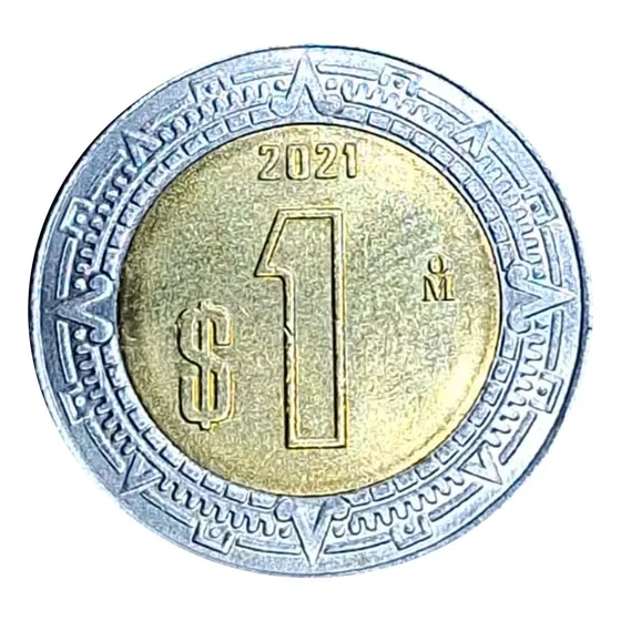 Moeda 1 Peso 2021 Estados Unidos Mexicanos