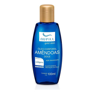 Nupill Gold Skin Óleo De Amêndoas Doce Colágeno - 100ml Nupill Gold Skin Óleo De Amêndoas Doce Colágeno - 100ml