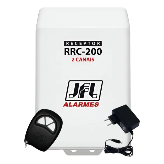 Receptor Programável 2 Canais Rrc-200 + Controle + Fonte 12v